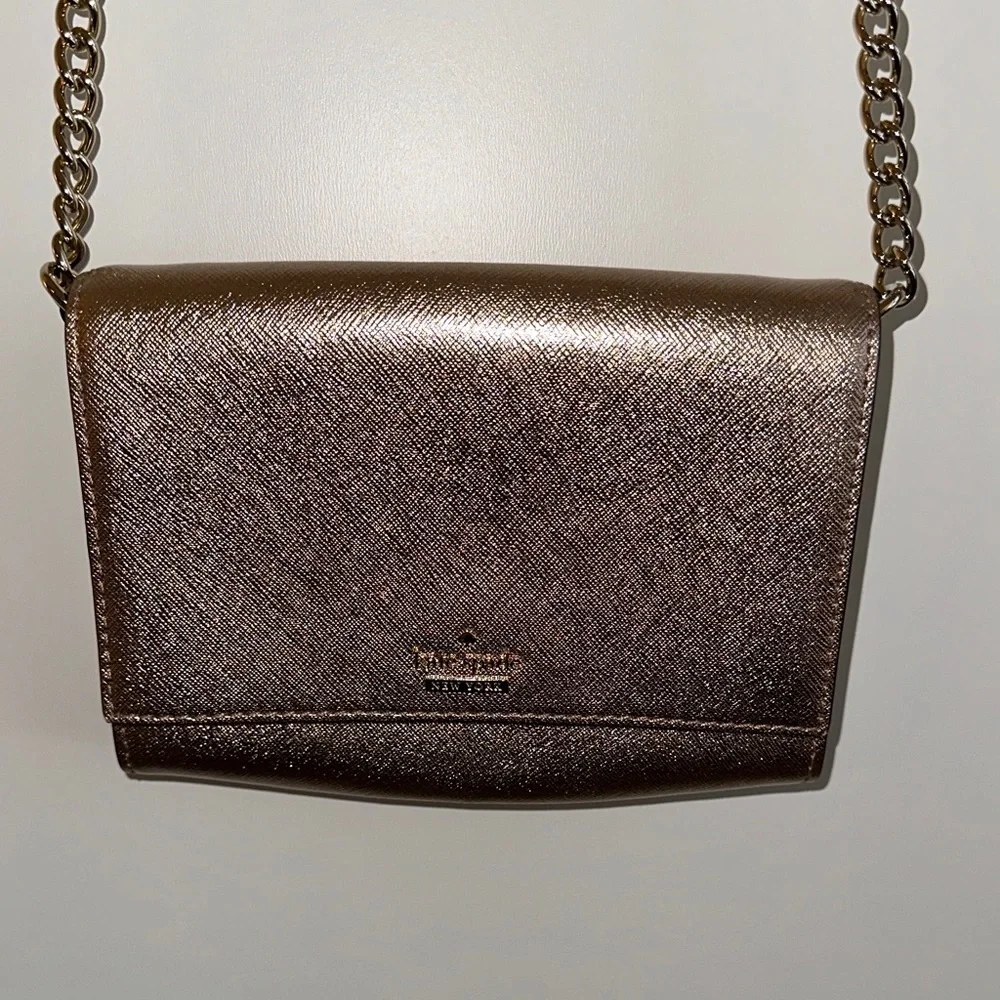 Kate Spade Rose Gold Metallic Crossbody Bag